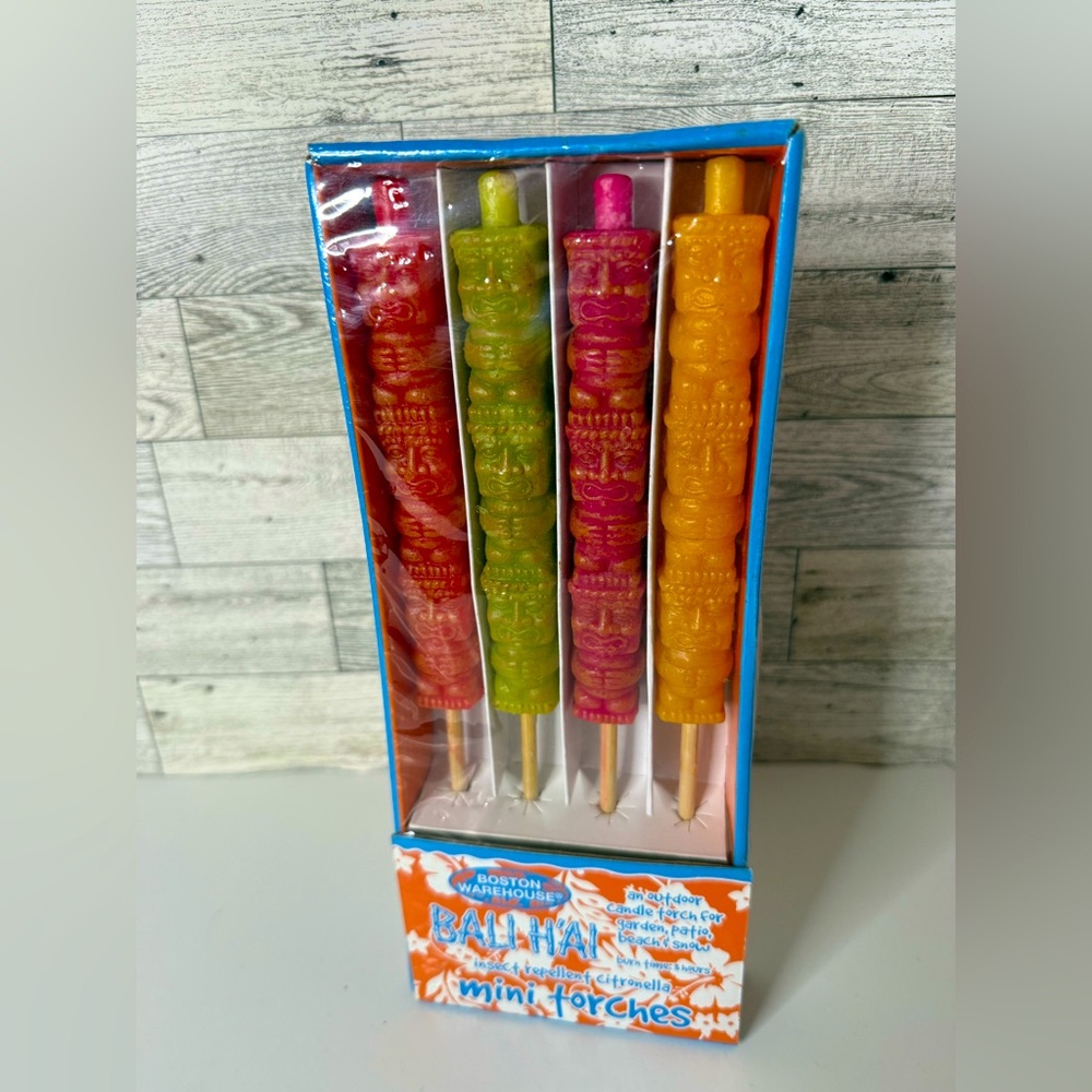 Boston Warehouse‎ Bali H’Ai mini citronella Tiki torches candles
